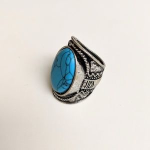 Blue stone ring